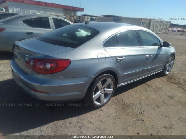 WVWHN7AN5CE509273 - 2012 VOLKSWAGEN CC LUXURY Light Blue photo 4