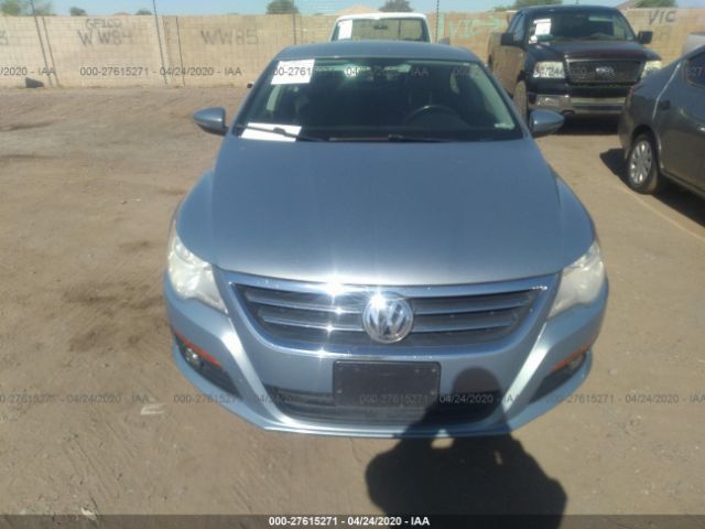 WVWHN7AN5CE509273 - 2012 VOLKSWAGEN CC LUXURY Light Blue photo 6