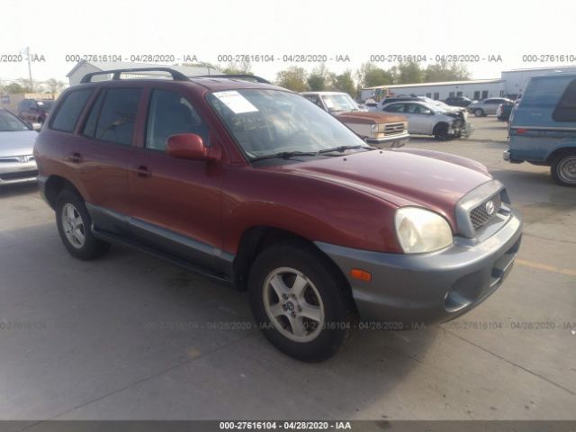 KM8SC13D04U837930 - 2004 HYUNDAI SANTA FE GLS/LX Red photo 1