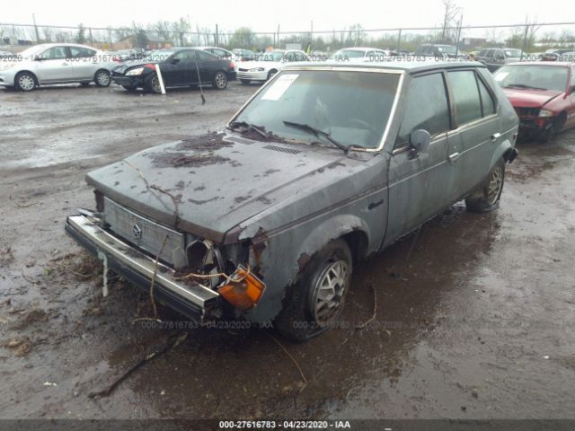 1B3BL28B6BD208818 - 1981 DODGE OMNI  Gray photo 2