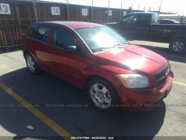 1B3HB48A19D198452 - 2009 DODGE CALIBER SXT Red photo 1