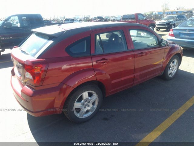 1B3HB48A19D198452 - 2009 DODGE CALIBER SXT Red photo 4