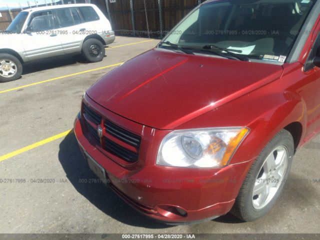 1B3HB48A19D198452 - 2009 DODGE CALIBER SXT Red photo 6