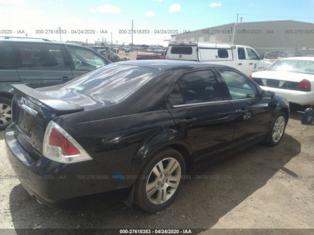 3FAHP08177R123810 - 2007 FORD FUSION SEL Black photo 4