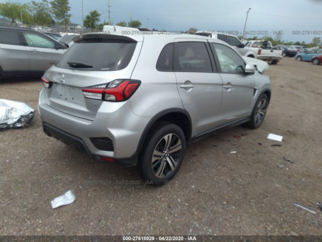 JA4AR3AU6LU020743 - 2020 MITSUBISHI OUTLANDER SPORT ES/SE/SP Silver photo 4