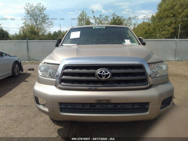 5TDZT64A89S000696 - 2009 TOYOTA SEQUOIA SR5 Beige photo 6