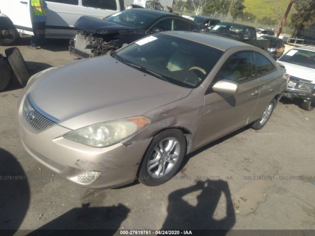 4T1CE38P36U628763 - 2006 TOYOTA CAMRY SOLARA SE/SLE Gold photo 2