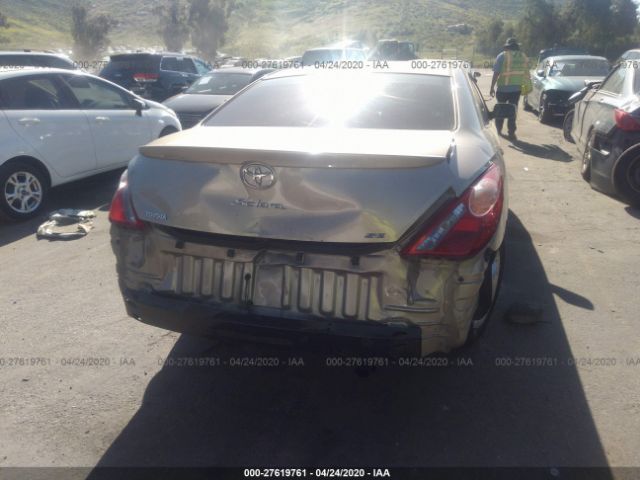 4T1CE38P36U628763 - 2006 TOYOTA CAMRY SOLARA SE/SLE Gold photo 6