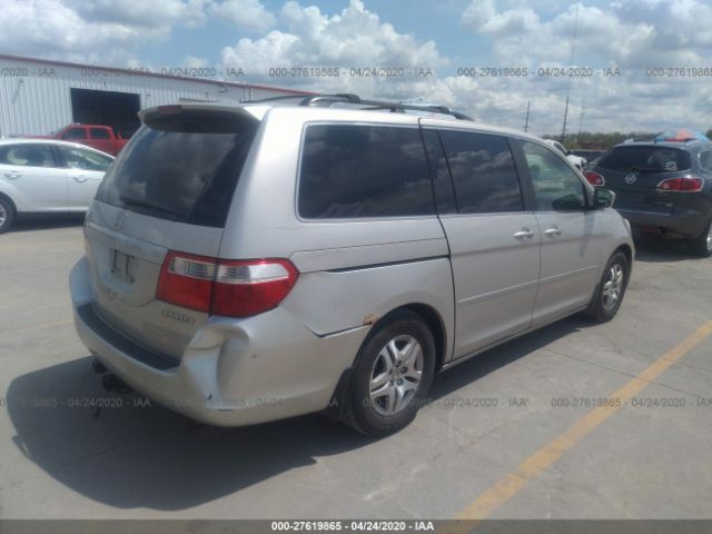 5FNRL38625B019845 - 2005 HONDA ODYSSEY EXL Silver photo 4