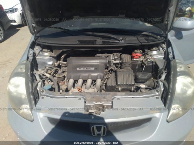 JHMGD38457S035108 - 2007 HONDA FIT  Gray photo 10