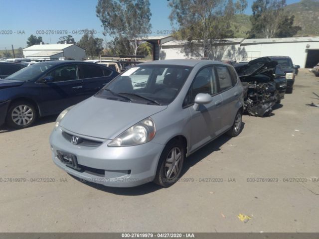 JHMGD38457S035108 - 2007 HONDA FIT  Gray photo 2