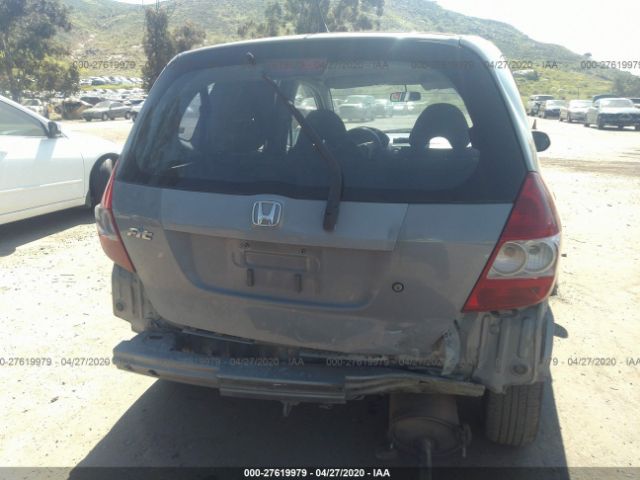 JHMGD38457S035108 - 2007 HONDA FIT  Gray photo 6