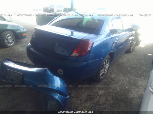 1G8AK54FX3Z182231 - 2003 SATURN ION LEVEL 3 Blue photo 4