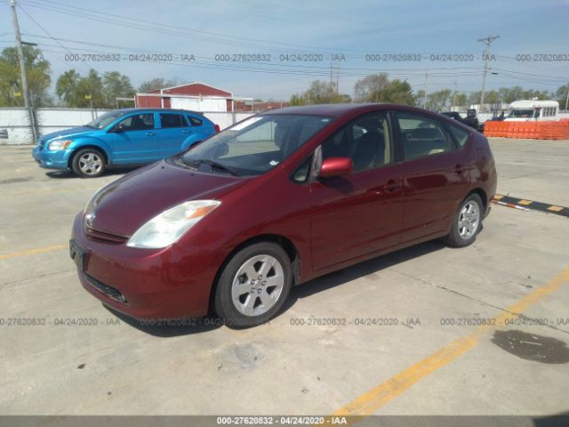 JTDKB20U740030202 - 2004 TOYOTA PRIUS  Red photo 2