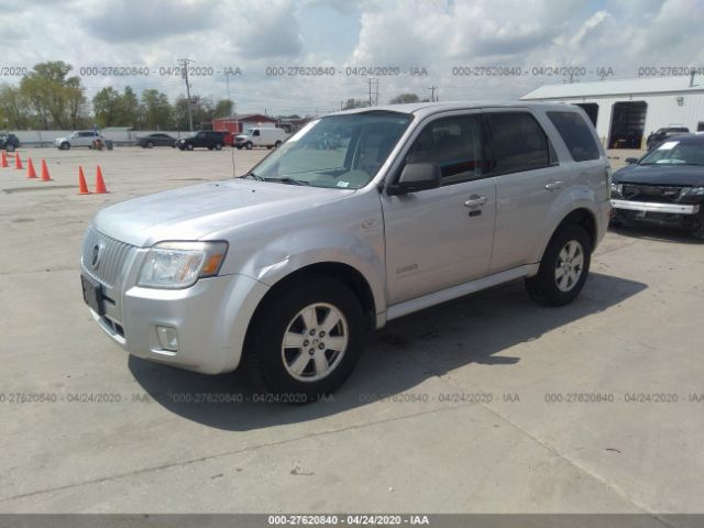 4M2CU811X8KJ28781 - 2008 MERCURY MARINER  Silver photo 2