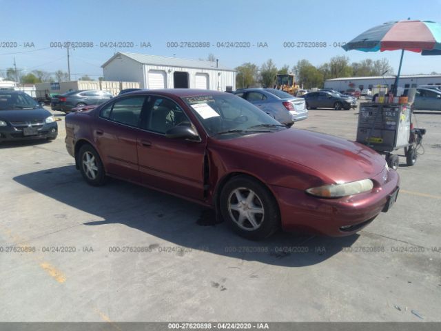 1G3NL52E03C111833 - 2003 OLDSMOBILE ALERO GL Red photo 1