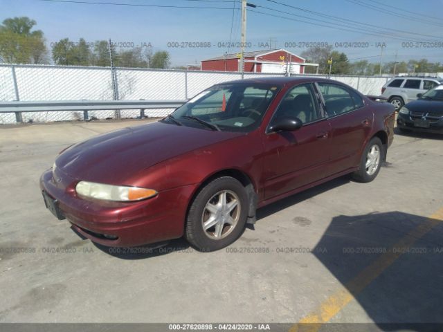 1G3NL52E03C111833 - 2003 OLDSMOBILE ALERO GL Red photo 2