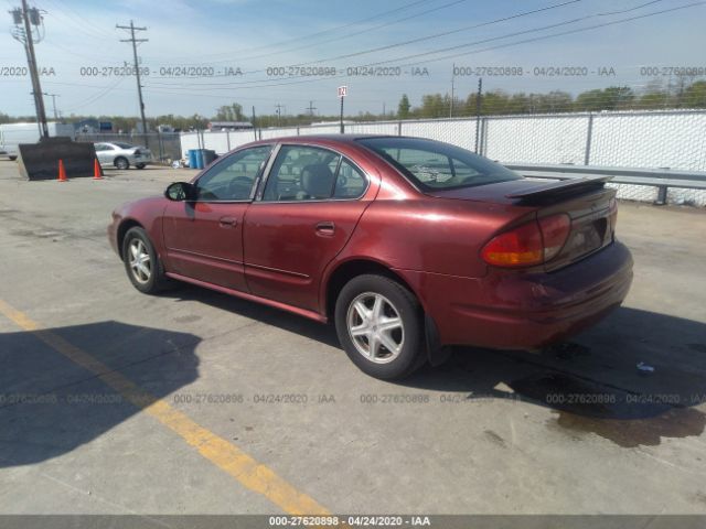 1G3NL52E03C111833 - 2003 OLDSMOBILE ALERO GL Red photo 3