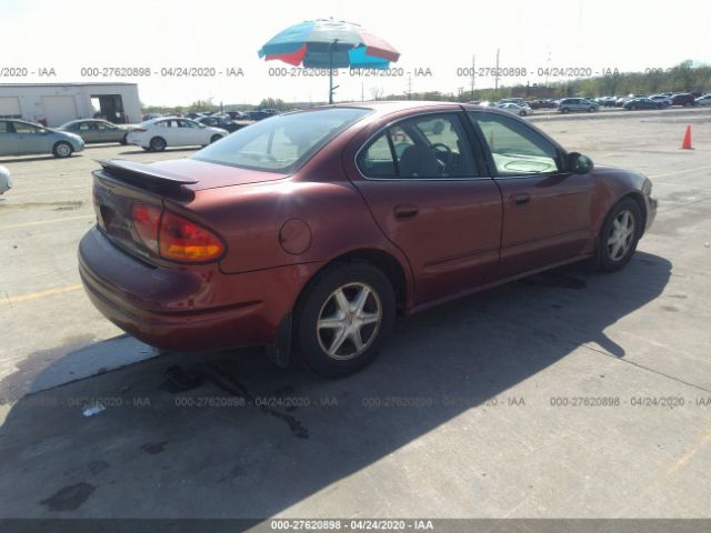 1G3NL52E03C111833 - 2003 OLDSMOBILE ALERO GL Red photo 4