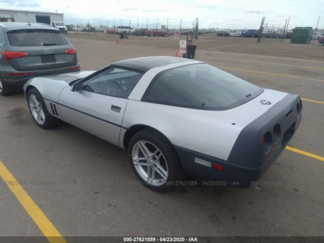 1G1AY0789E5133691 - 1984 CHEVROLET CORVETTE  Silver photo 3