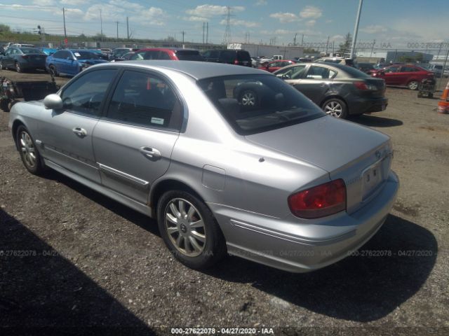 KMHWF35H34A997130 - 2004 HYUNDAI SONATA GLS/LX Silver photo 3