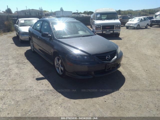 1YVHP84D445N55482 - 2004 MAZDA 6 S Gray photo 1