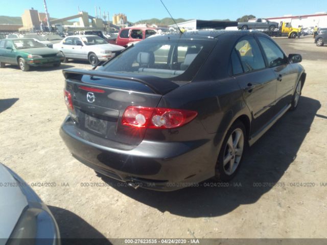 1YVHP84D445N55482 - 2004 MAZDA 6 S Gray photo 4