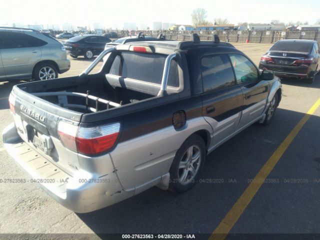 4S4BT62C337113734 - 2003 SUBARU BAJA SPORT Black photo 4