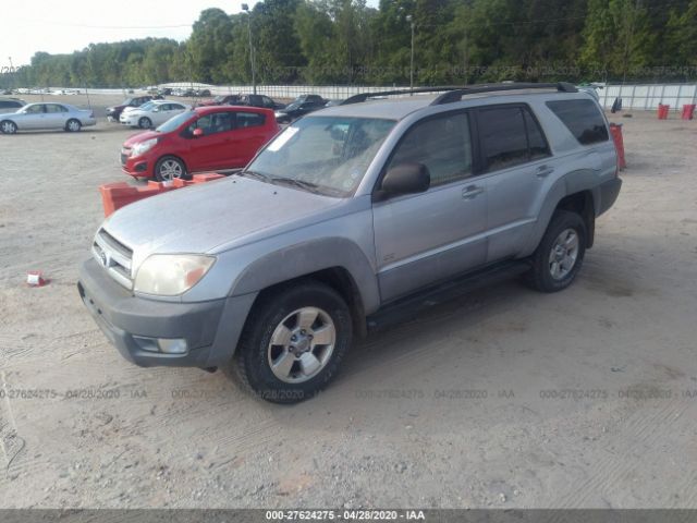 JTEZT14R730001479 - 2003 TOYOTA 4RUNNER SR5/SPORT Silver photo 2