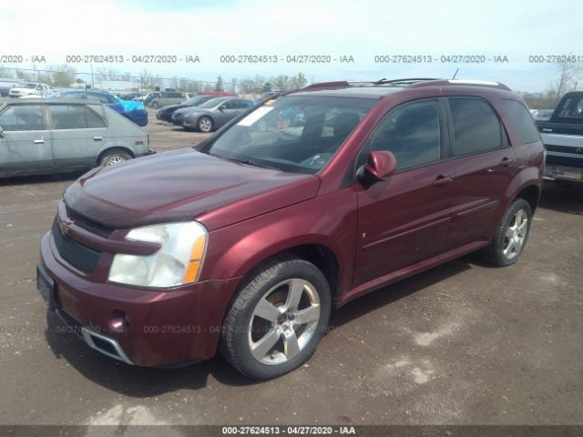 2CNDL937486050520 - 2008 CHEVROLET EQUINOX SPORT Maroon photo 2