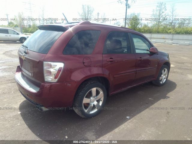 2CNDL937486050520 - 2008 CHEVROLET EQUINOX SPORT Maroon photo 4