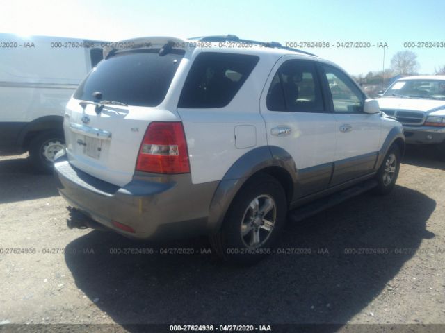 KNDJC736575676350 - 2007 KIA SORENTO EX/LX White photo 4