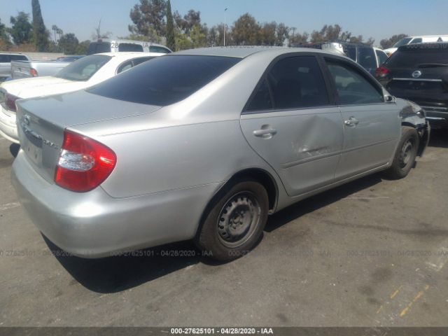 JTDBE32K430181859 - 2003 TOYOTA CAMRY LE/XLE Silver photo 4
