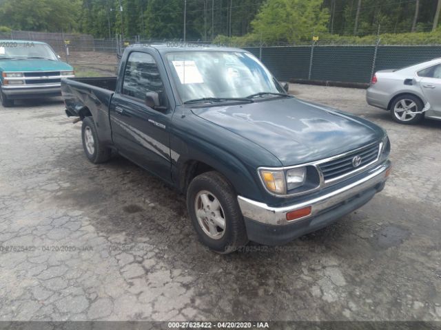 4TAUN41B9SZ009686 - 1995 TOYOTA TACOMA  Green photo 1