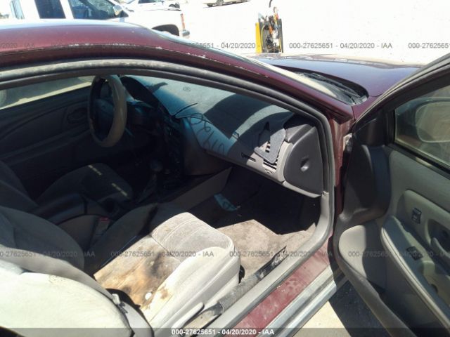 2G1WW12E019303688 - 2001 CHEVROLET MONTE CARLO LS წითელი ფოტო 5