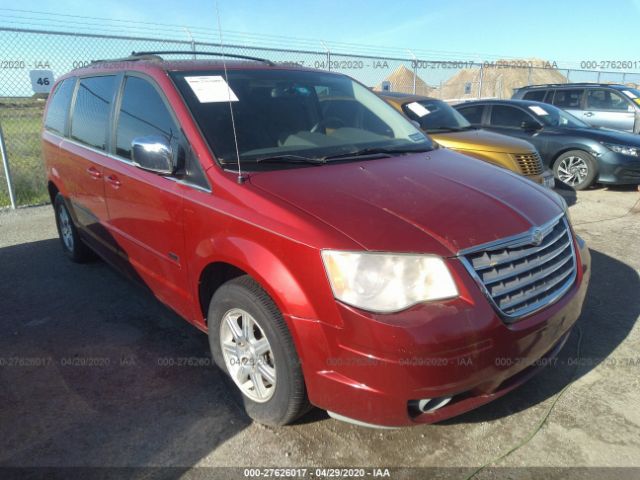 2A8HR54P98R722252 - 2008 CHRYSLER TOWN & COUNTRY TOURING Red photo 1