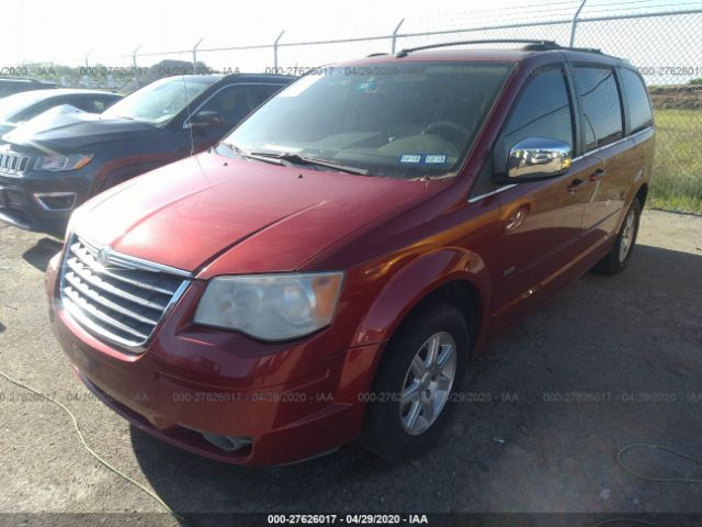 2A8HR54P98R722252 - 2008 CHRYSLER TOWN & COUNTRY TOURING Red photo 2