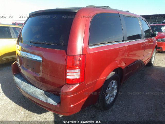 2A8HR54P98R722252 - 2008 CHRYSLER TOWN & COUNTRY TOURING Red photo 4