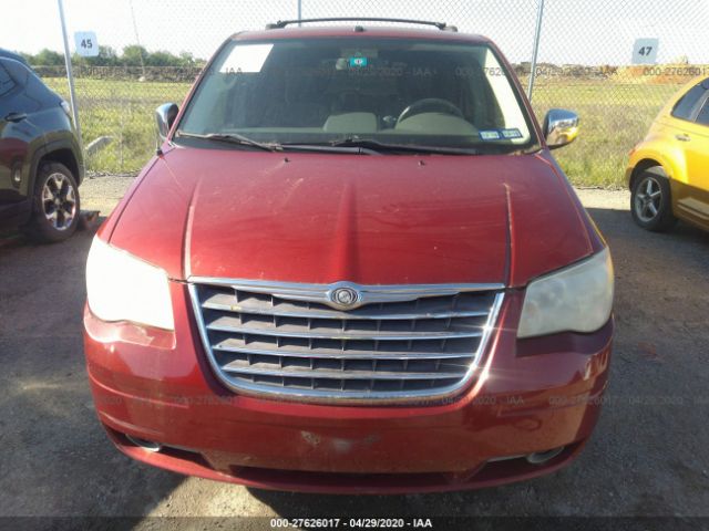 2A8HR54P98R722252 - 2008 CHRYSLER TOWN & COUNTRY TOURING Red photo 6