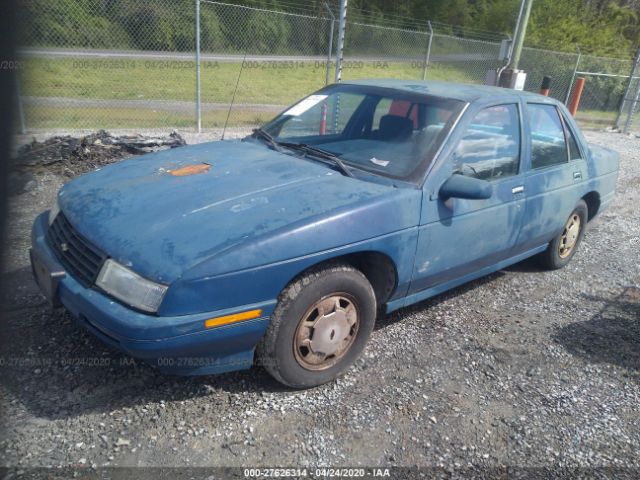 1G1LT51W8JY531382 - 1988 CHEVROLET CORSICA  Blue photo 2