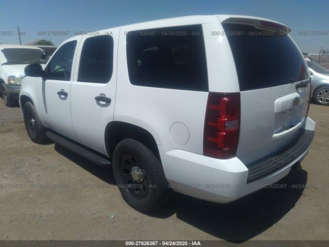 1GNEC03098R224813 - 2008 CHEVROLET TAHOE C1500 POLICE/SPCL SVC White photo 3