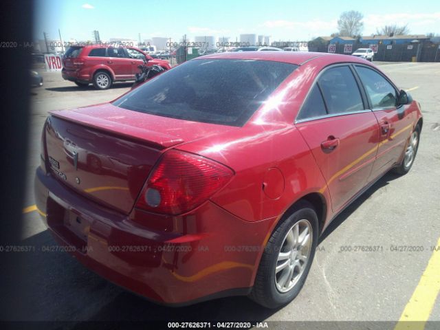 1G2ZF57B064164879 - 2006 PONTIAC G6 SE Red photo 4