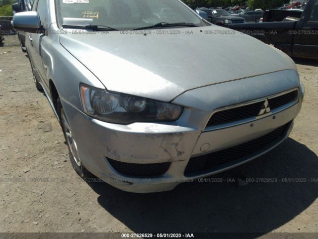 JA32U2FUXAU000986 - 2010 MITSUBISHI LANCER ES/ES SPORT Silver photo 6