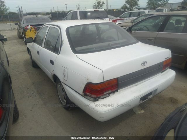 1NXAE04E5PZ037393 - 1993 TOYOTA COROLLA  White photo 3