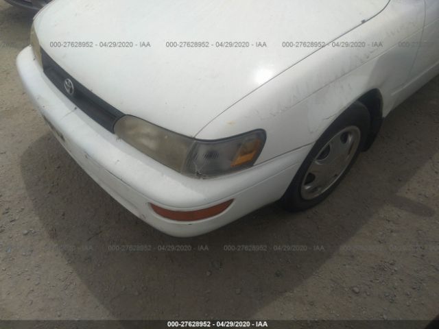 1NXAE04E5PZ037393 - 1993 TOYOTA COROLLA  White photo 6