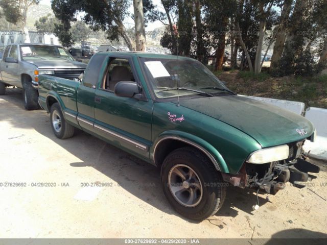 1GCCS19W2Y8254794 - 2000 CHEVROLET S TRUCK S10 Green photo 1