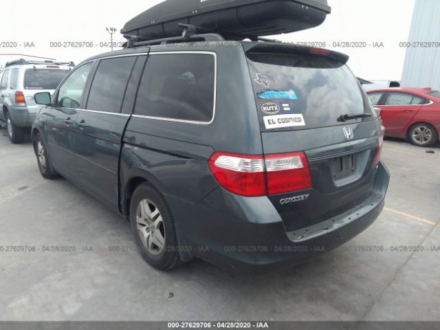 5FNRL38716B081604 - 2006 HONDA ODYSSEY EXL Gray photo 3