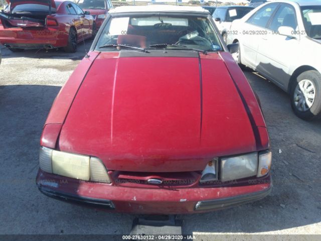 1FACP44M3MF151405 - 1991 FORD MUSTANG LX Red photo 6