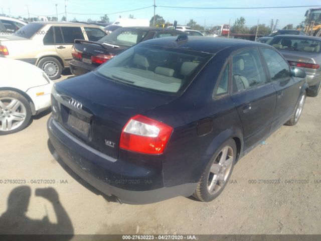 WAULC68E34A115163 - 2004 AUDI A4 1.8T QUATTRO Blue photo 4