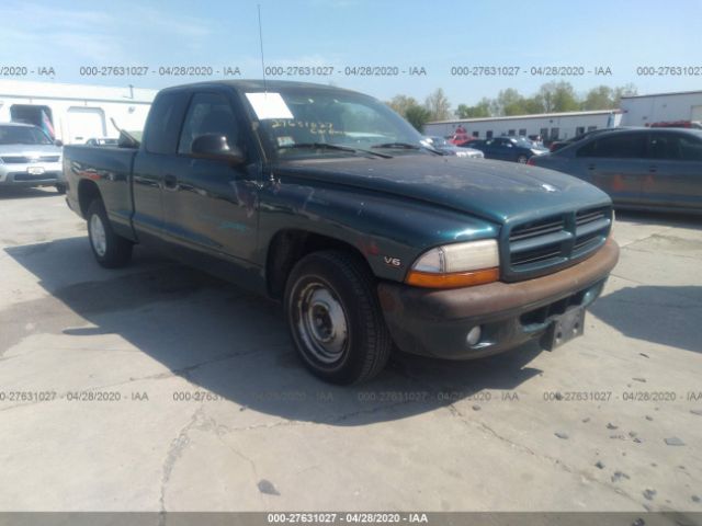 1B7GL23X9VS273900 - 1997 DODGE DAKOTA  Green photo 1